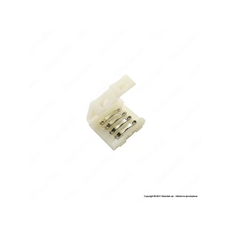 CONNETTORE CONSECUTIVO PER STRISCE LED MULTICOLORE RGB CLIP 4 PIN - SKU 3505 CONNETTORE CONSECUTIVO PER STRISCE LED MULTICOLORE RGB CLIP 4 PIN - SKU 3505