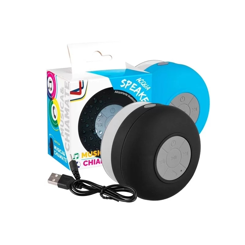 INTERGROSS ACQUASPEAKER CASSA ALTOPARLANTE BLUETOOTH IMPERMEABILE IPX4 CON VENTOSA E VIVAVOCE PER CHIAMATE - MOD. IGZ 114 INTERGROSS ACQUASPEAKER CASSA ALTOPARLANTE BLUETOOTH IMPERMEABILE IPX4 CON VENTOSA E VIVAVOCE PER CHIAMATE - MOD. IGZ 114
