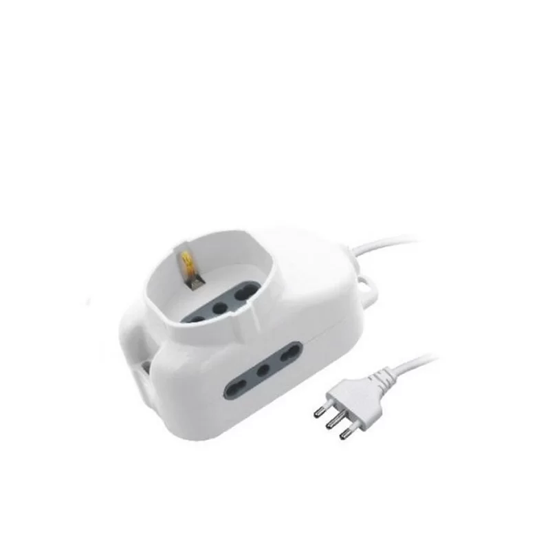 V-TAC MULTIPRESA 3 POSTI COLORE BIANCO CON ATTACCO A PARETE - SKU 8733 V-TAC MULTIPRESA 3 POSTI COLORE BIANCO CON ATTACCO A PARETE - SKU 8733