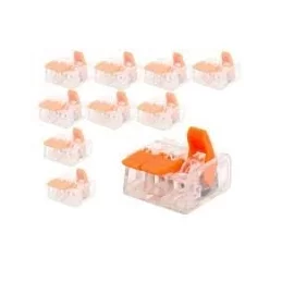 V-TAC CONFEZIONE CON 10 CONNETTORI UNIVERSALI 2 POLI A 1 VIA - SKU 11134 