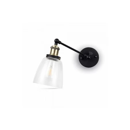 V-TAC VT-7142 LAMPADA DA MURO IN VETRO TRASPARENTE CON PORTALAMPADA PER LAMPADINE E27 - SKU 3861