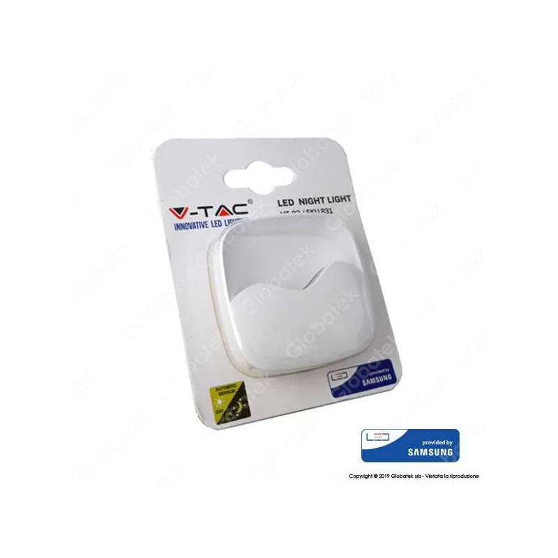 V-TAC VT-83 PUNTO LUCE LED CON SENSORE CREPUSCOLARE CON CHIP SAMSUNG - SKU 830 / 831 V-TAC VT-83 PUNTO LUCE LED CON SENSORE CREPUSCOLARE CON CHIP SAMSUNG - SKU 830 / 831