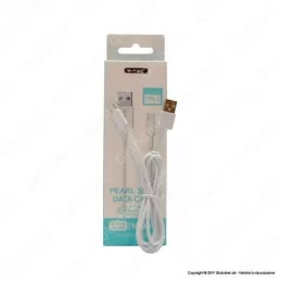 V-TAC VT-5302 PEARL SERIES USB DATA CABLE TYPE-C CAVO COLORE BIANCO 1M - SKU 8482 