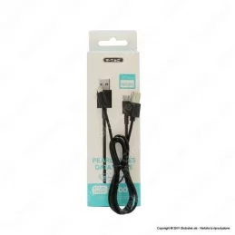 V-TAC VT-5302 PEARL SERIES USB DATA CABLE TYPE-C CAVO COLORE NERO 1M - SKU 8483 