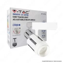 V-TAC VT-4735 TRACK LIGHT LED COB 35W COLORE BIANCO - SKU 1357 / 1358 / 1359 
