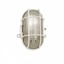 VELAMP TURTLE PLAFONIERA IN VETRO PER LAMPADINE E27 IP44 - COLORE BIANCO - MOD.TURTLE-B 