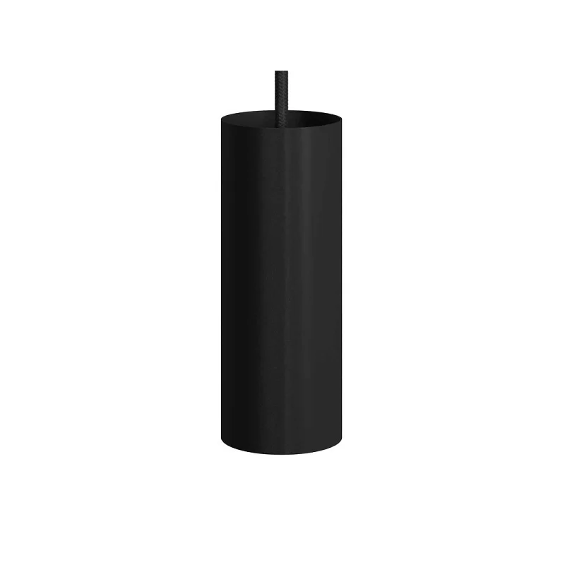 CREATIVE-CABLES PARALUME IN METALLO PER LAMPADINE E14 NERO - MOD. TUB-E14 CREATIVE-CABLES PARALUME IN METALLO PER LAMPADINE E14 NERO - MOD. TUB-E14