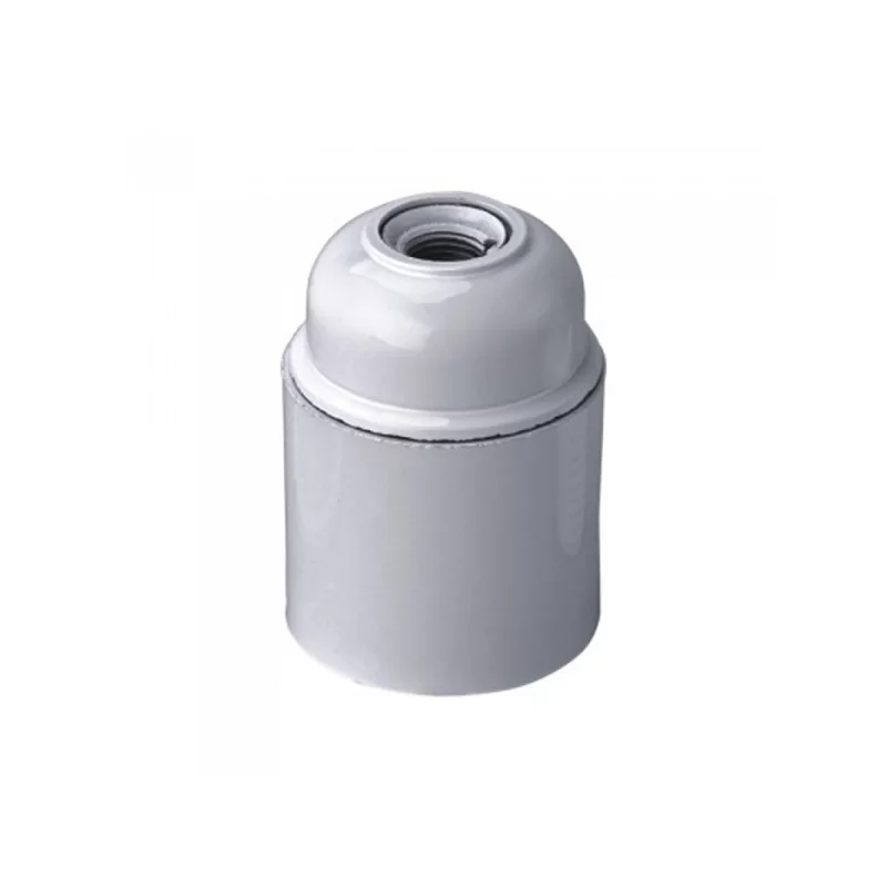 V-TAC PORTALAMPADA IN BAKELITE COLORE BIANCO PER LAMPADINE E27 - SKU 8752 V-TAC PORTALAMPADA IN BAKELITE COLORE BIANCO PER LAMPADINE E27 - SKU 8752