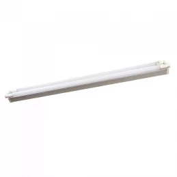 V-TAC PRO VT-12027 PLAFONIERA DOPPIA CON 2 TUBI LED NANO PLASTIC T8 G13 18W 120CM CHIP SAMSUNG - SKU 6444 / 6445 