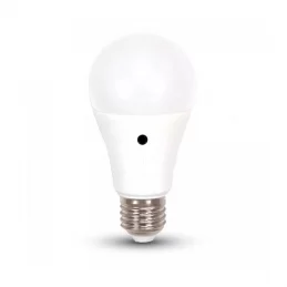 LIFE LAMPADINA LED E27 9W BULB A60 CON SENSORE CREPUSCOLARE - MOD. 39.920363SC / 39.920363SN / 39.920363SF 