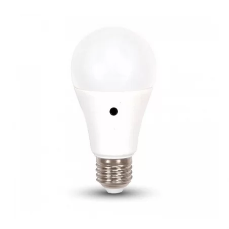 LIFE LAMPADINA LED E27 9W BULB A60 CON SENSORE CREPUSCOLARE - MOD. 39.920363SC / 39.920363SN / 39.920363SF