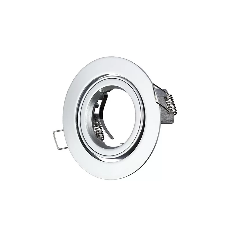 V-TAC VT-775 PORTAFARETTO ORIENTABILE ROTONDO DA INCASSO PER LAMPADINE GU10 E GU5.3 - SKU 3647  V-TAC VT-775 PORTAFARETTO ORIENTABILE ROTONDO DA INCASSO PER LAMPADINE GU10 E GU5.3 - SKU 3647