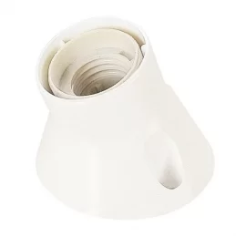 FAI PORTALAMPADA E27 IN PLASTICA - COLORE BIANCO - MOD. 0079 