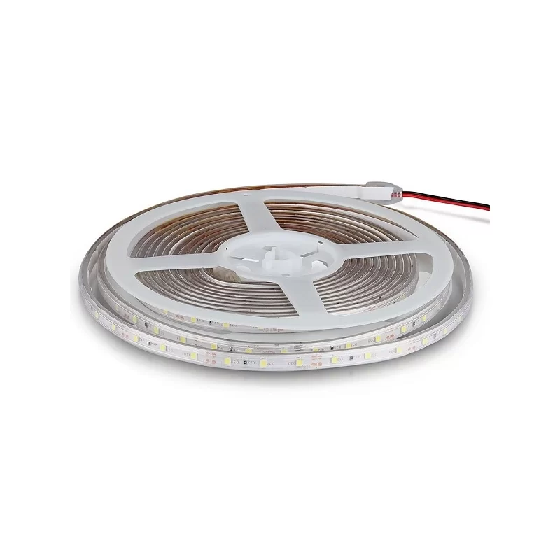 V-TAC STRISCIA LED 3528 IMPERMEABILE MONOCOLORE - 4 COLORI A SCELTA - BOBINA DA 5 METRI - SKU 2035 / 2036 / 2033 / 2034 