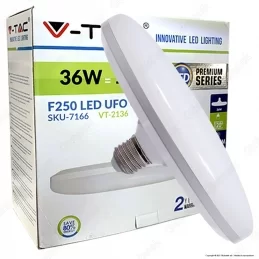 V-TAC VT-2136 LAMPADINA LED E27 36W UFO - SKU 7164 / 7165 / 7166 
