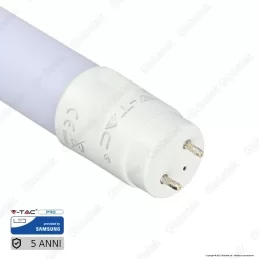 V-TAC PRO VT-122 SMD TUBO LED NANO PLASTIC T8 G13 18W CHIP SAMSUNG LAMPADINA 120CM - SKU 688 / 672 / 673 