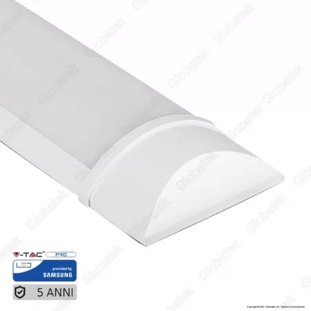 V-TAC PRO VT-8-50 TUBO LED PRISMATICO PLAFONIERA 50W CHIP SAMSUNG LAMPADINA 150CM - SKU 20354 / 20355