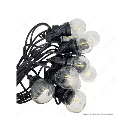 V-TAC VT-71510 CATENA 4W DA 10 LAMPADINE LED MINI GLOBO TRASPARENTI IP44 - SKU 212728