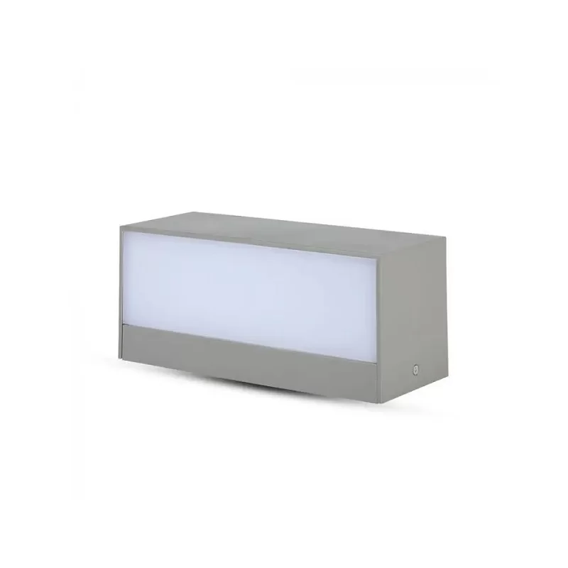 V-TAC VT-8057 LAMPADA LED DA MURO 12W WALL LIGHT IP65 CON DOPPIO LED APPLIQUE COLORE GRIGIO - SKU 218242 / 218243 / 218244 V-TAC VT-8057 LAMPADA LED DA MURO 12W WALL LIGHT IP65 CON DOPPIO LED APPLIQUE COLORE GRIGIO - SKU 218242 / 218243 / 218244