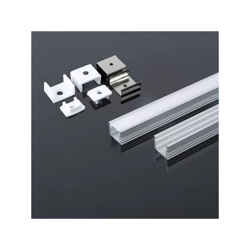 V-TAC VT-8116 PROFILO IN ALLUMINIO PER STRISCE LED - LUNGHEZZA 2 METRI - SKU 3358 V-TAC VT-8116 PROFILO IN ALLUMINIO PER STRISCE LED - LUNGHEZZA 2 METRI - SKU 3358