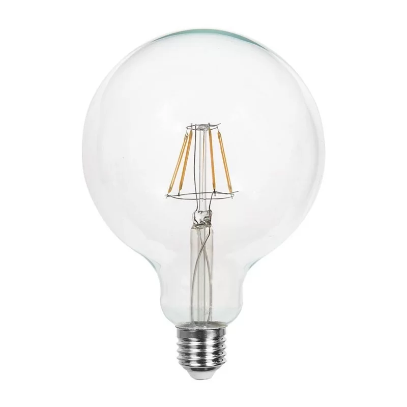 V-TAC VT-2143 LAMPADINA LED E27 12W BULB G125 GLOBO FILAMENT VETRO TRASPARENTE - SKU 217453 / 217454 / 217455 V-TAC VT-2143 LAMPADINA LED E27 12W BULB G125 GLOBO FILAMENT VETRO TRASPARENTE - SKU 217453 / 217454 / 217455