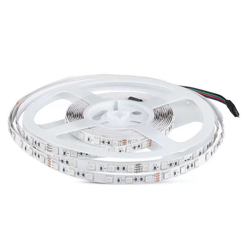V-TAC VT-5050-60 STRISCIA LED FLESSIBILE 70W SMD RGB 60 LED/METRO 24V - BOBINA DA 10 METRI - SKU 212592 V-TAC VT-5050-60 STRISCIA LED FLESSIBILE 70W SMD RGB 60 LED/METRO 24V - BOBINA DA 10 METRI - SKU 212592