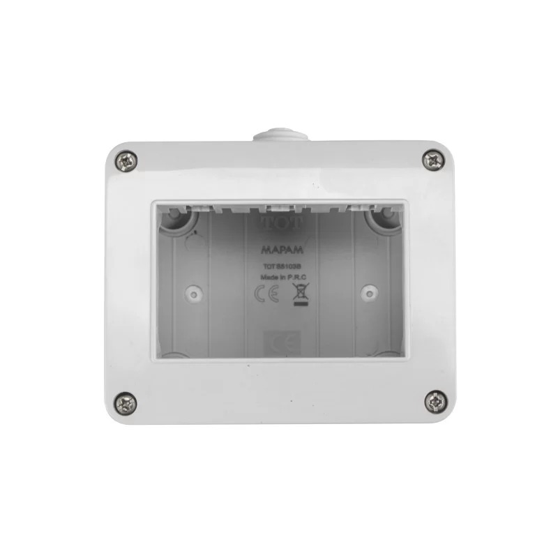 MAPAM SCATOLA DA PARETE 3P - MOD. S5103B - COMPATIBILE CON BTICINO MATIX MAPAM SCATOLA DA PARETE 3P - MOD. S5103B - COMPATIBILE CON BTICINO MATIX