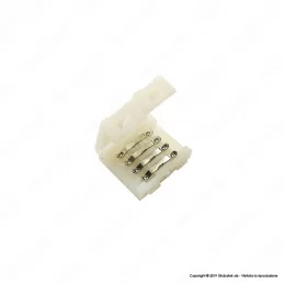 CONNETTORE CONSECUTIVO PER STRISCE LED MULTICOLORE RGB CLIP 4 PIN - SKU 3505 