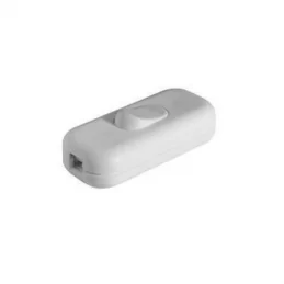 FAI INTERRUTTORE PASSAFILO UNIPOLARE A BILANCIERE COLORE BIANCO - MOD. 1190 