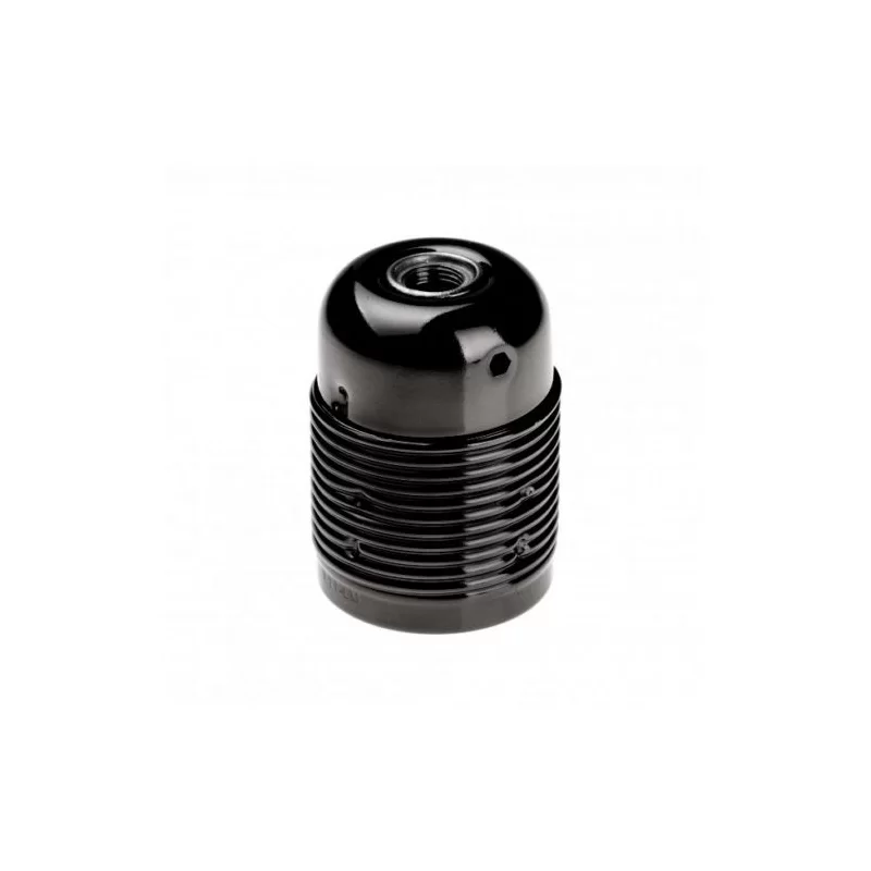 FAI PORTALAMPADA IN METALLO PER LAMPADINE E27 COLORE NERO FAI PORTALAMPADA IN METALLO PER LAMPADINE E27 COLORE NERO