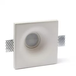PORTAFARETTO QUADRATO DA INCASSO IN GESSO PER LAMPADINE GU10 E GU5.3 - ART46 