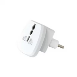 V-TAC ADATTATORE SINGOLO UNIVERSALE SPINA 10A COLORE BIANCO - SKU 8747 