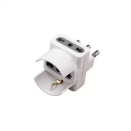 V-TAC MULTIPRESA ADATTATORE TRIPLO CON SCHUKO 10/16A COLORE BIANCO - SKU 8724 