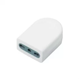 V-TAC PRESA SINGOLA 10/16A CON USCITA CAVO DRITTA COLORE BIANCO - SKU 8728 