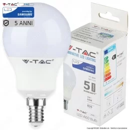 V-TAC PRO VT-269 LAMPADINA LED E14 9W BULB A60 CHIP SAMSUNG - SKU 114 / 115 / 116 