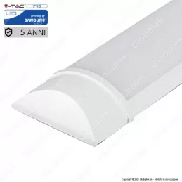V-TAC PRO VT-8-40 TUBO LED PRISMATICO PLAFONIERA 40W CHIP SAMSUNG LAMPADINA 120CM - SKU 20350 / 20351 / 20352 