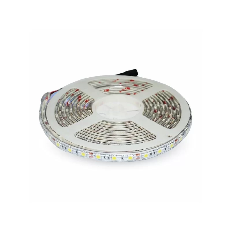 V-TAC STRISCIA LED 5050 IMPERMEABILE MULTICOLORE RGB 60LED/METRO - BOBINA DA 5 METRI - SKU 2155 V-TAC STRISCIA LED 5050 IMPERMEABILE MULTICOLORE RGB 60LED/METRO - BOBINA DA 5 METRI - SKU 2155