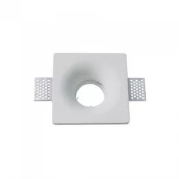 V-TAC VT 776SQ PORTAFARETTO QUADRATO DA INCASSO IN GESSO PER LAMPADINE GU10 E GU5.3 - SKU 3641 
