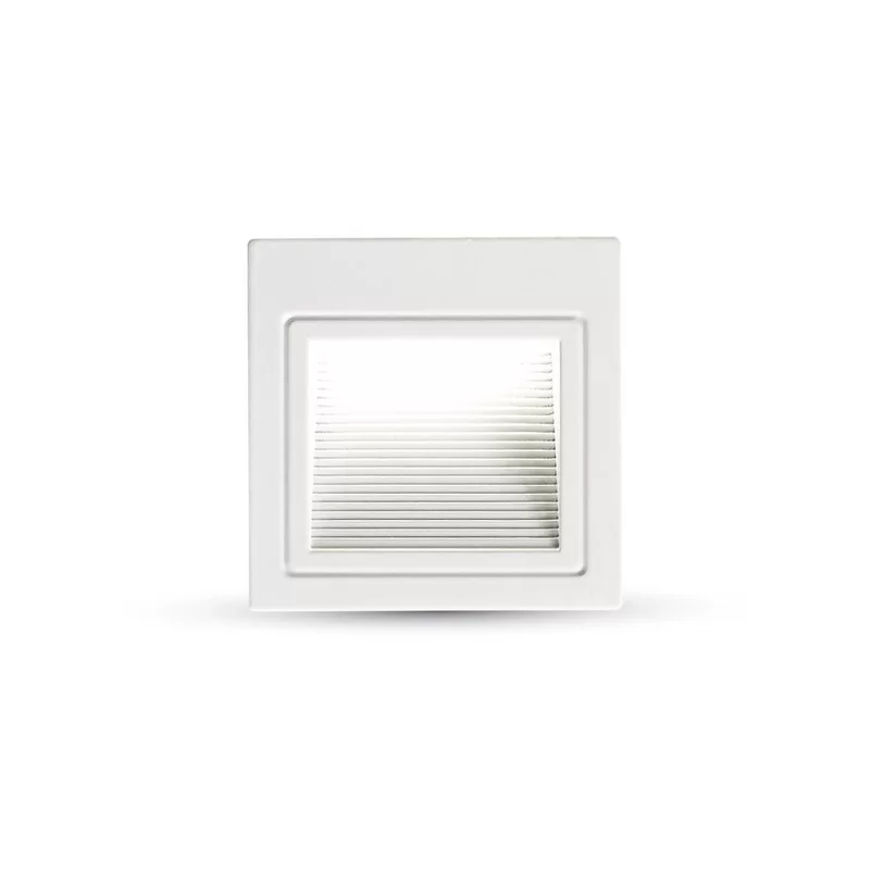 V-TAC VT-1143 FARETTO SEGNAPASSO LED DA INCASSO QUADRATO 3W COLORE BIANCO - SKU 1284 V-TAC VT-1143 FARETTO SEGNAPASSO LED DA INCASSO QUADRATO 3W COLORE BIANCO - SKU 1284