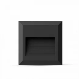 V-TAC VT-1152 FARETTO SEGNAPASSO LED A MONTAGGIO SUPERFICIALE QUADRATO 2W PER ESTERNO COLORE NERO - SKU 1323 / 1322 