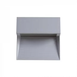 V-TAC VT-1172 FARETTO SEGNAPASSO LED A MONTAGGIO SUPERFICIALE QUADRATO 3W PER ESTERNO GRIGIO - SKU 1400 / 1401 