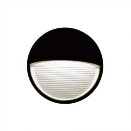 V-TAC VT-1182 FARETTO SEGNAPASSO LED A MONTAGGIO SUPERFICIALE ROTONDO 3W PER ESTERNO NERO - SKU 1404 / 1405 