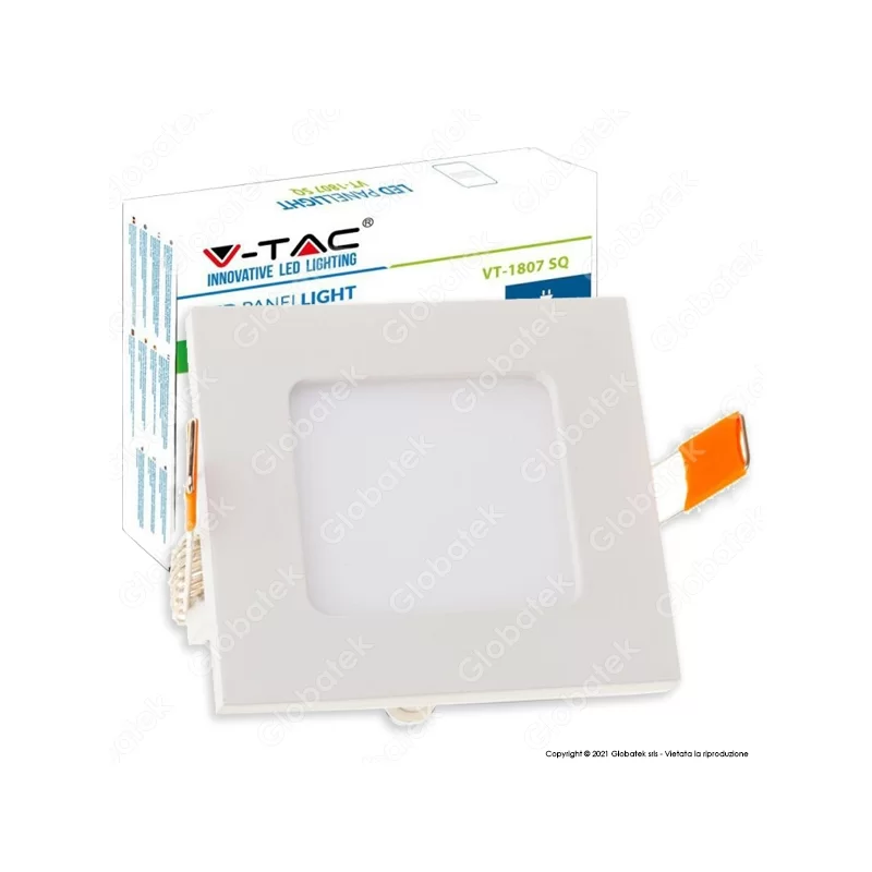 V-TAC VT-1807 SQ PANNELLO LED QUADRATO 18W SMD DA INCASSO CON DRIVER - SKU 4869 / 4870 / 4871 V-TAC VT-1807 SQ PANNELLO LED QUADRATO 18W SMD DA INCASSO CON DRIVER - SKU 4869 / 4870 / 4871