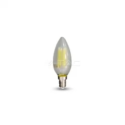 V-TAC VT-1936 LAMPADINA LED E14 4W CANDELA FROST FILAMENTO - SKU 4474 / 4475 / 4476 