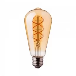 V-TAC VT-2065 LAMPADINA LED E27 5W BULB ST64 FILAMENTO AMBRATA - SKU 7218  V-TAC VT-2065 LAMPADINA LED E27 5W BULB ST64 FILAMENTO AMBRATA - SKU 7218