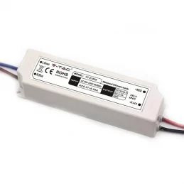 V-TAC VT-21030 ALIMENTATORE 30W IMPERMEABILE IP67 A 1 USCITA CON CAVI A SALDARE - SKU 3271 