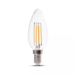 V-TAC VT-2327 LAMPADINA LED E14 6W CANDELA FILAMENT - SKU 2848 / 2849 / 2850 