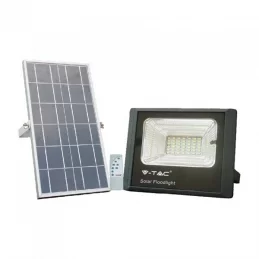 V-TAC VT-25W FARO LED 12W A BATTERIA CON PANNELLO SOLARE E TELECOMANDO - SKU 8573 / 94006 