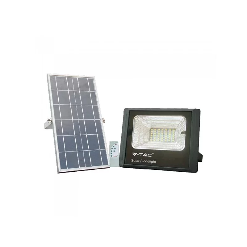 V-TAC VT-25W FARO LED 12W A BATTERIA CON PANNELLO SOLARE E TELECOMANDO - SKU 8573 / 94006 V-TAC VT-25W FARO LED 12W A BATTERIA CON PANNELLO SOLARE E TELECOMANDO - SKU 8573 / 94006
