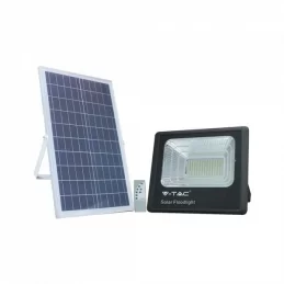 V-TAC VT-300W FARO LED 50W A BATTERIA CON PANNELLO SOLARE E TELECOMANDO - SKU 8578 / 94027 